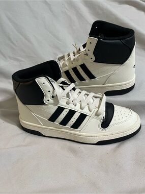adidas Women’s High-Top Sneakers in White and Black